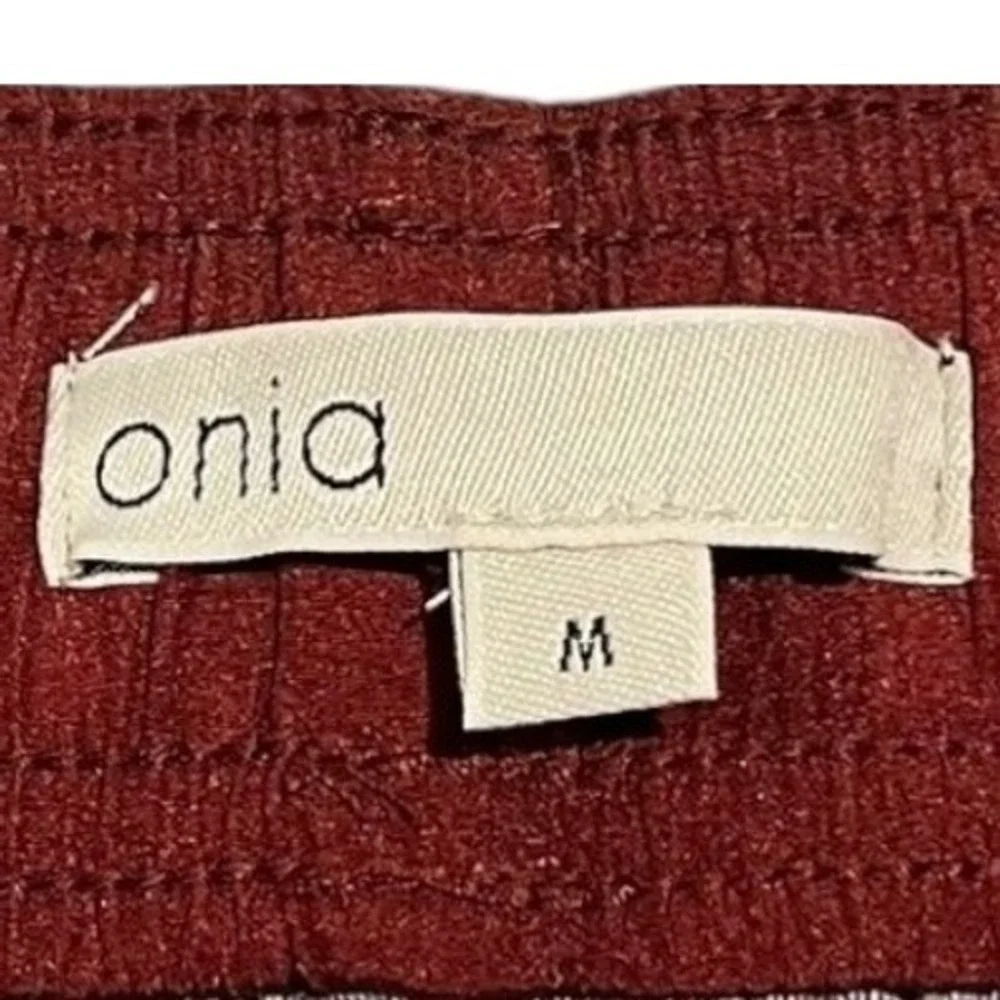 Onia Men's‎ Medium Burgundy Swim Trunks Lined Elastic Waist Drawstring